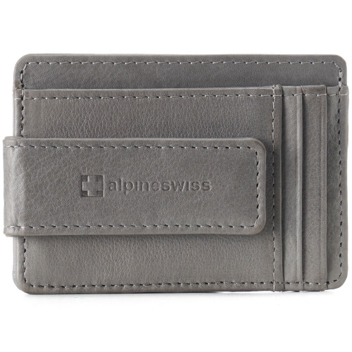 Alpine Swiss Harper Mens RFID Slim Money Clip Front Pocket